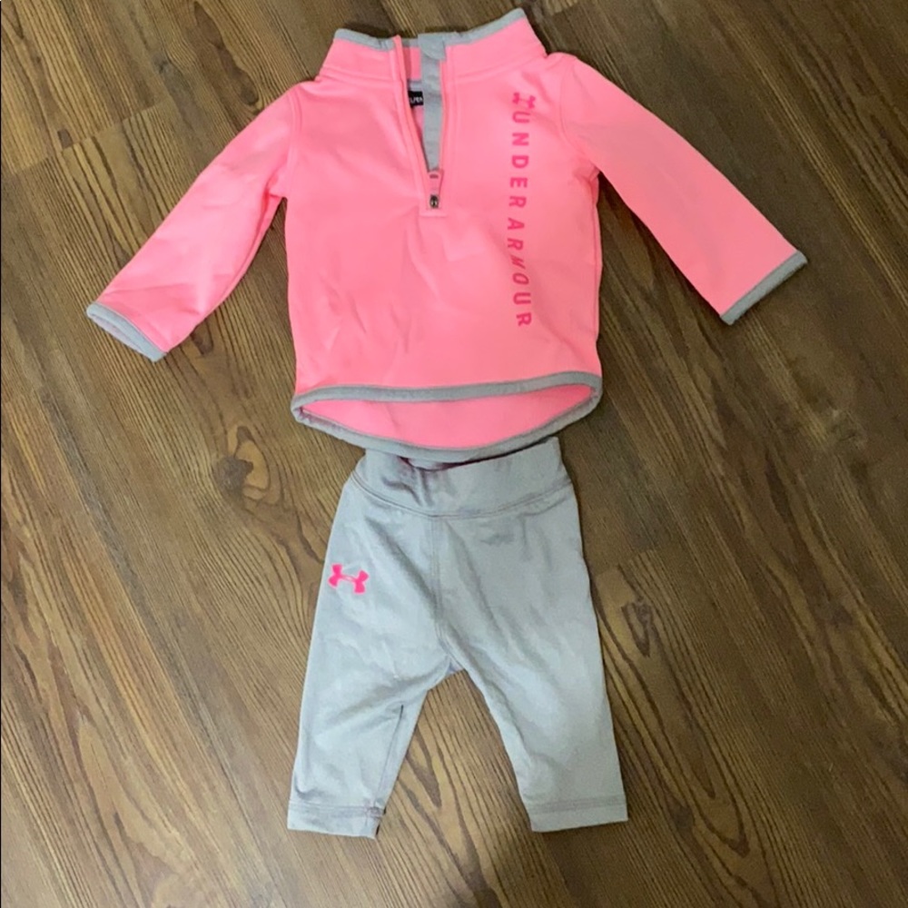 Under Armour baby girls fleece and leggings set